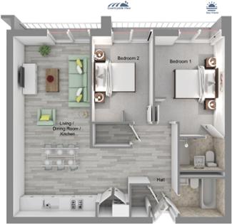 LUXURY COASTAL APARTMENTS AT BREAKWATERS, Sandown Bay floorplan